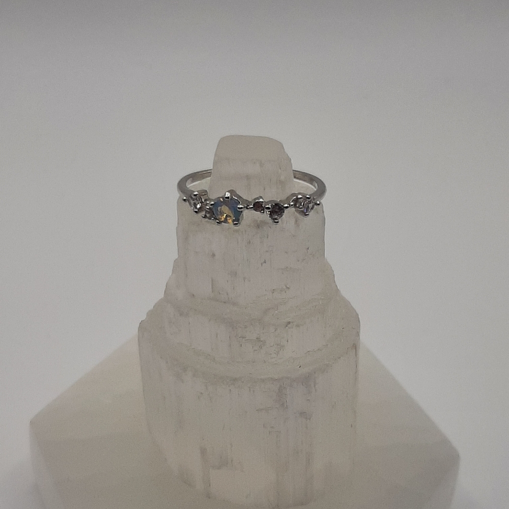R1026 Blue Ring Plated - Fragrant Jewels